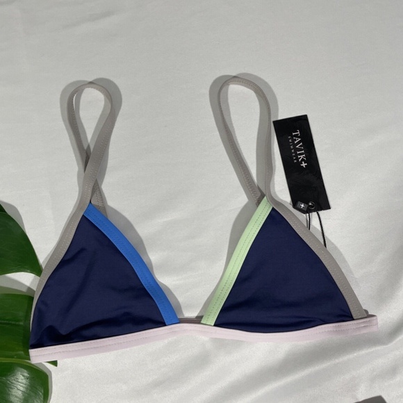 NWT 2PC Tavik [ XS‎ ] Colorblock Jett Bikini Top + Jayden Bikini Bottom in Blue - Picture 5 of 12